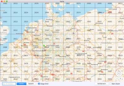 Add a grid square overlay to the maps